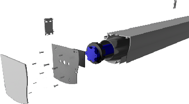 Heimkino Motorleinwand Aufbau VnX Atllantis